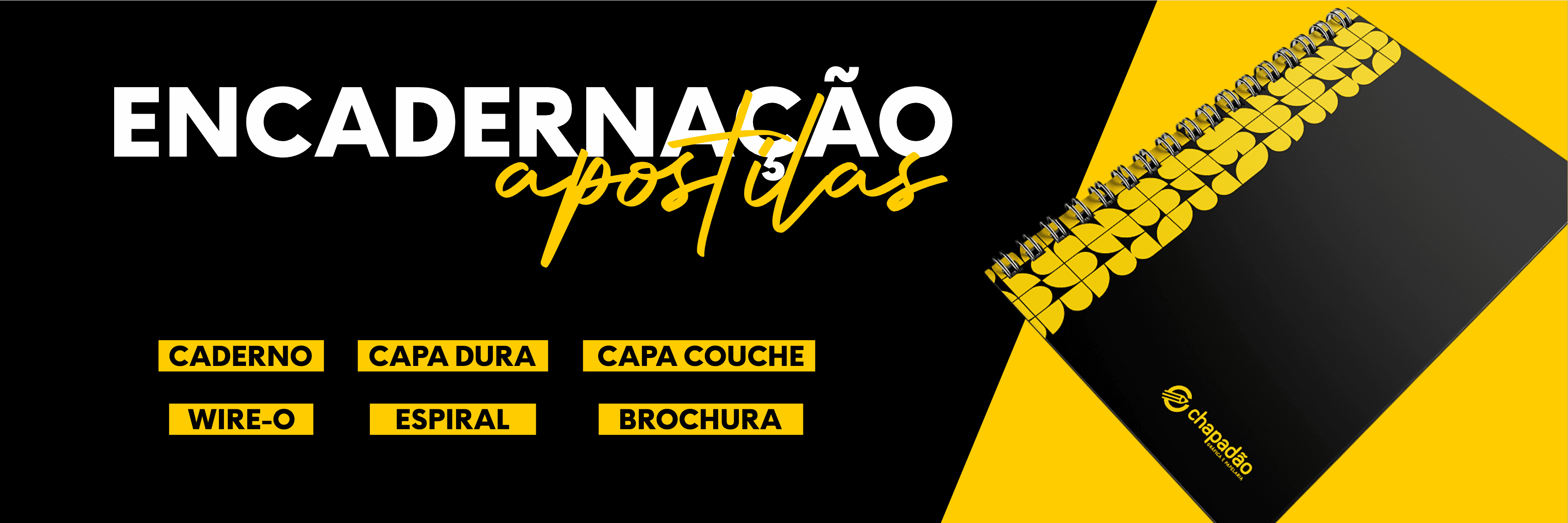 Serviços de encadernação