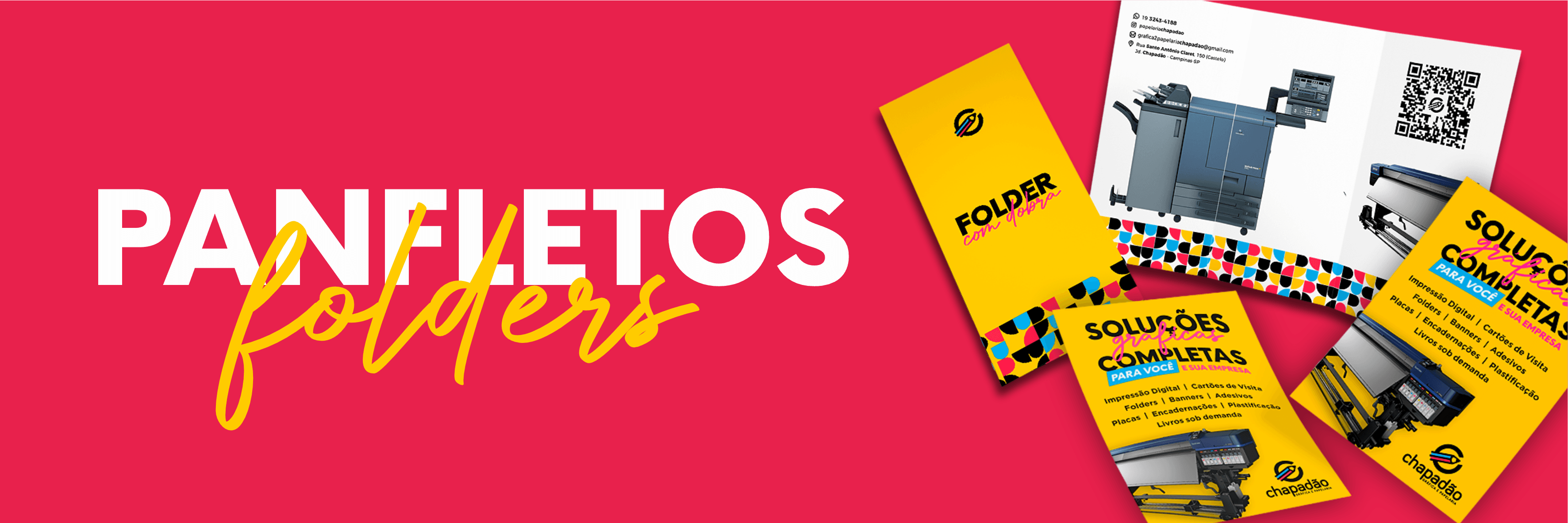 Folders e panfletos