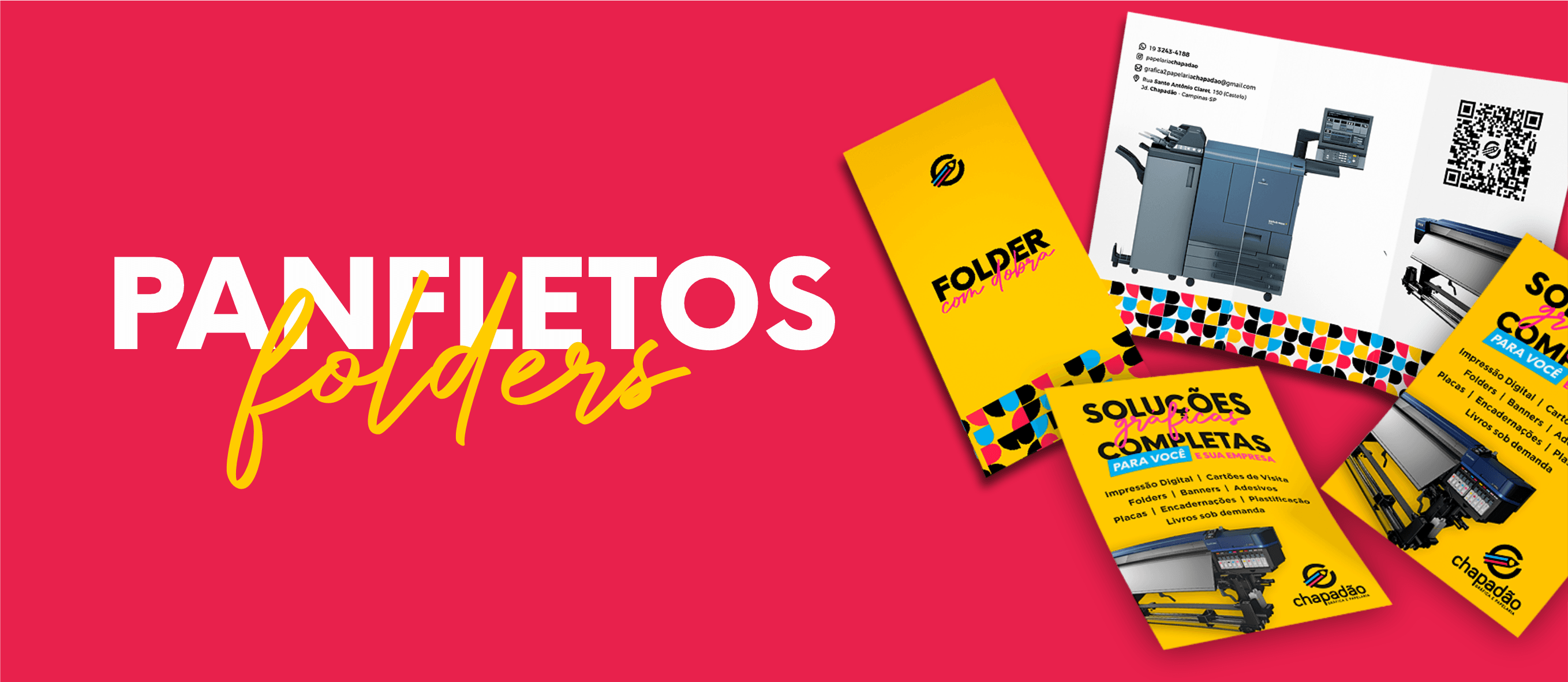 Folders e panfletos