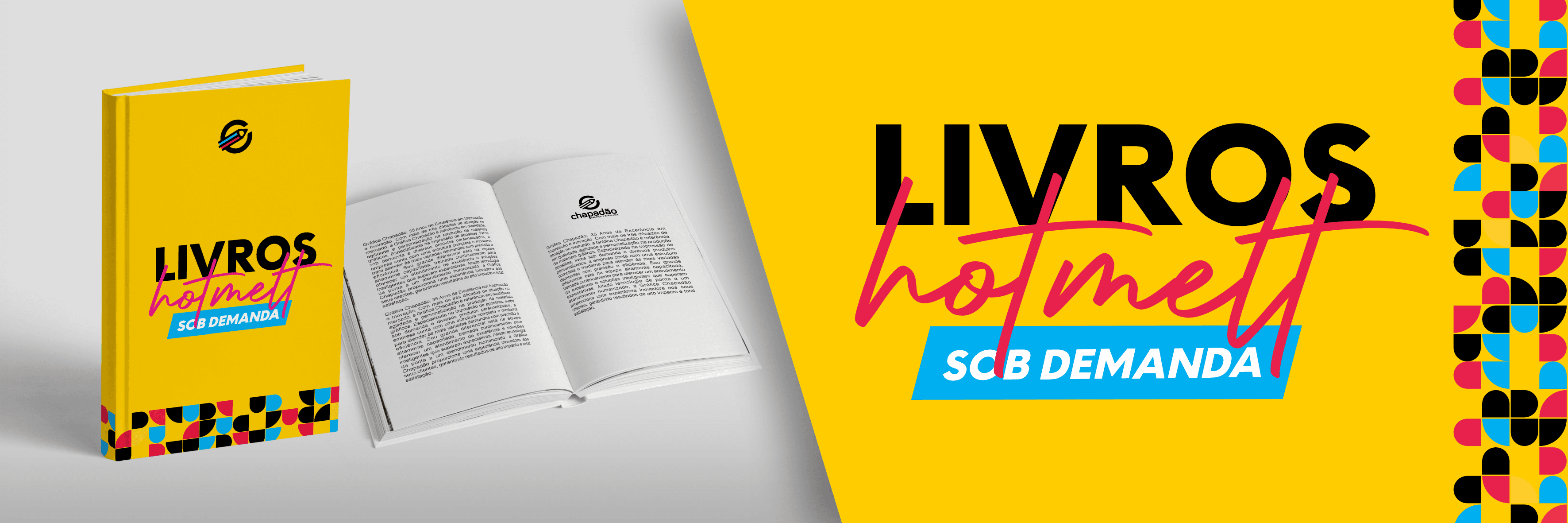 Livros sob Demanda — Hotmelt, SCB Demanda